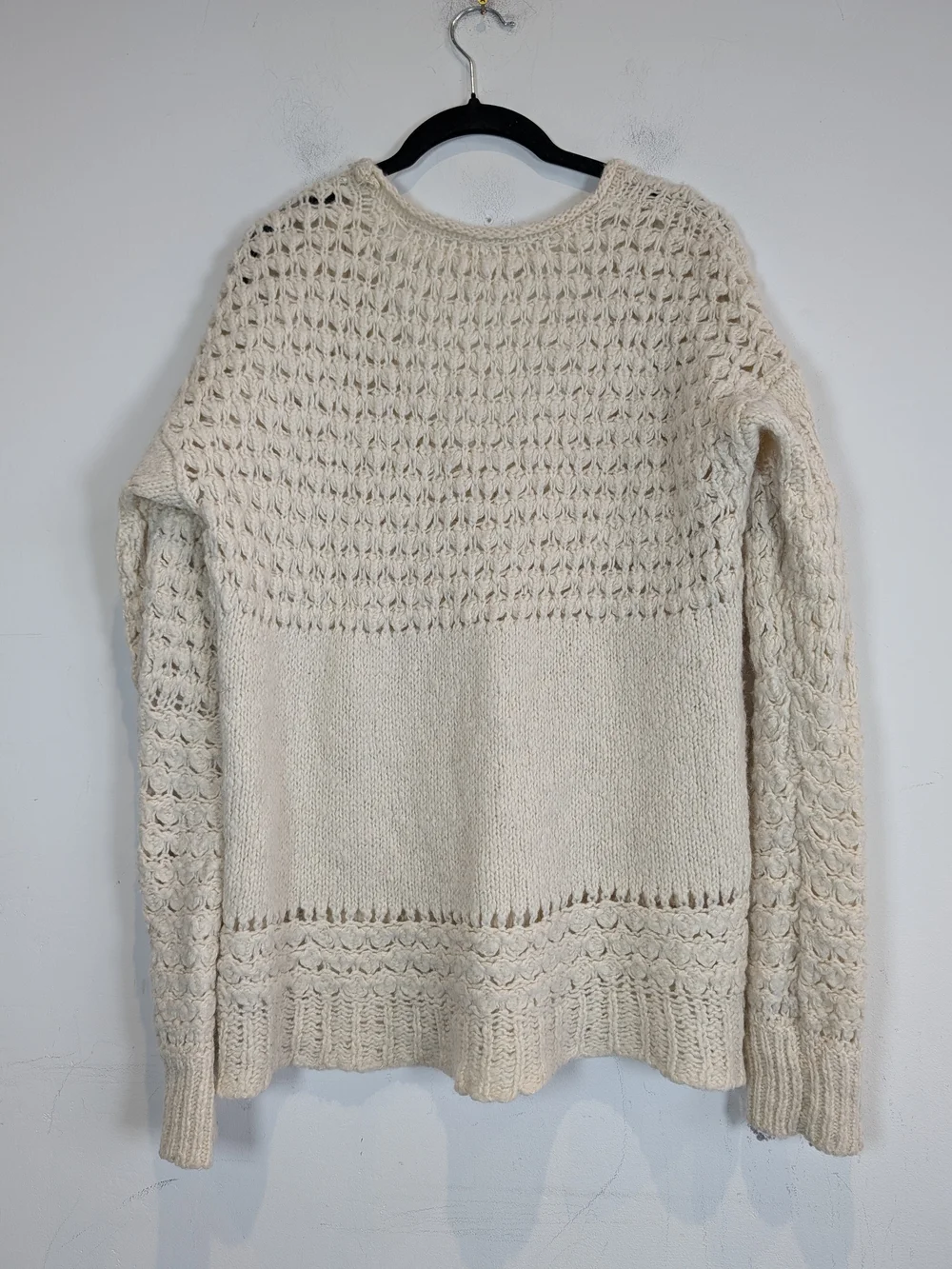 Free People Crashing Waves Pullover Sweater, Size Medium